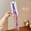 Children'S Pearl Mesh Gone Cartoon Super Fairy Princess Ribbon Braided Hair Headgear Little Girl Bow Hairpin Hair Accessories