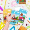8pcs Vehicle Spiral Notebook Kids Transportation Cartoon Vertical Flip Notepad Colorful School Student Gift Classroom Supplies