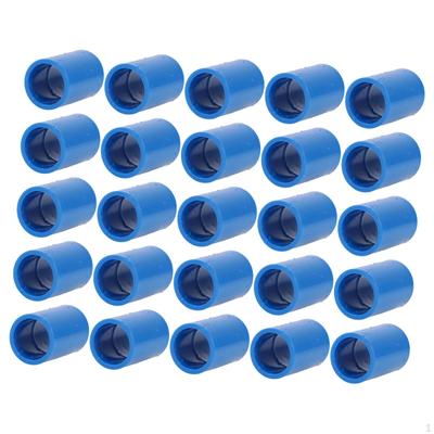 50 Pieces PVC Pipe Fittings Adapters Straight Easy To Install Connectors Coupling for Garden