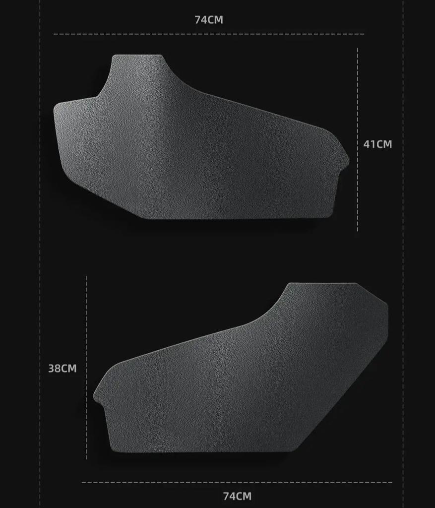 For Tesla Model Y Anti-dirt Protective Pad Central Control Side Anti Kick Pad TPE Car Interior Accessories