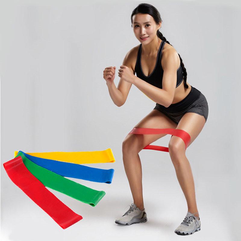 Latex Tension Resistance Exercise Elastic Fitness Yoga Loop Band Strength Weight Sport Training Tool