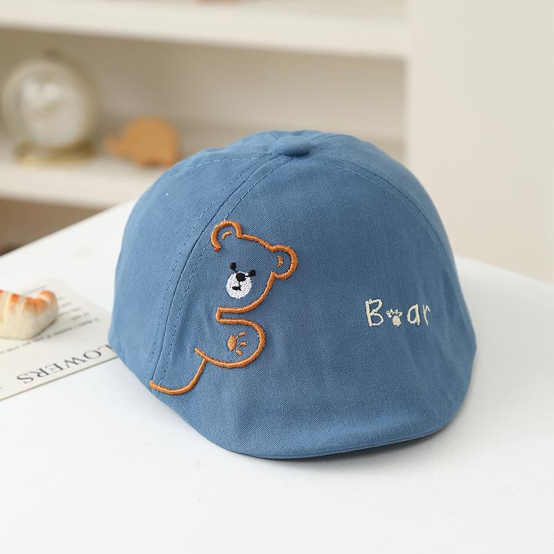Children's Spring & Autumn Korean-Style Versatile Beret Hat - Trendy Duckbill Cap for Boys & Girls