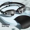 Dazzling Colors Myopia Swim Goggles Electroplating Anti-fog Swimming Eyewear  Snorkeling