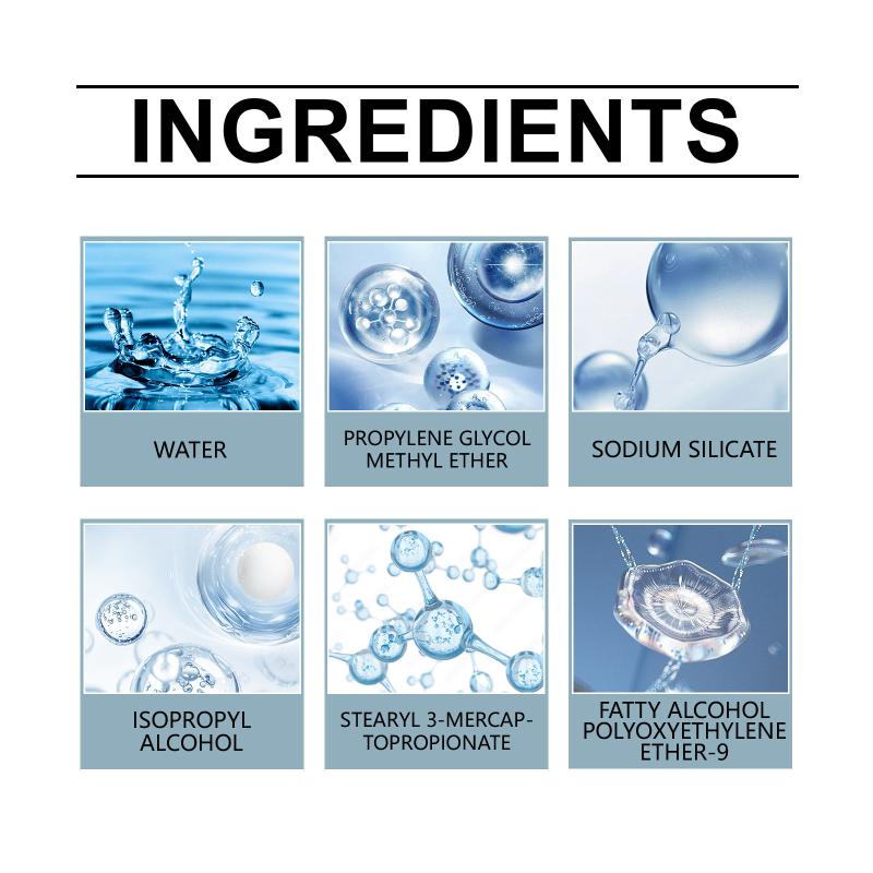 Auto Glass Cleaner 100ml Car Windshield Water Spot and Oil Film Remover Enhances Safety on Rainy Highways