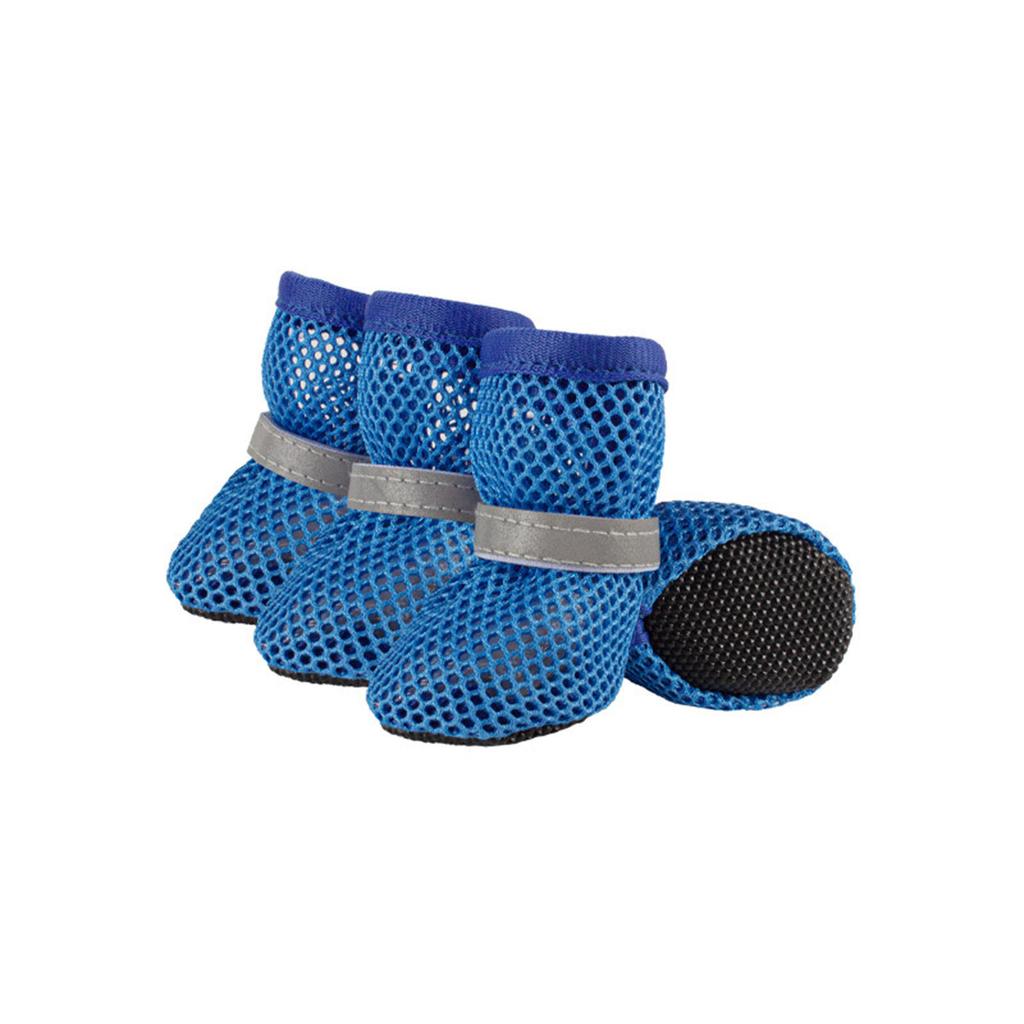 Dog Mesh Boots Paw Protector AntiSlip Dog Shoes for Outdoor Running Dog Reflective Shoes Foot Covers for Hot Weather