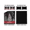 3-piece Christmas Tree Printed Coreless Bedding Set, Soft and Comfortable, Suitable for Various Sizes of Dormitory Bedrooms