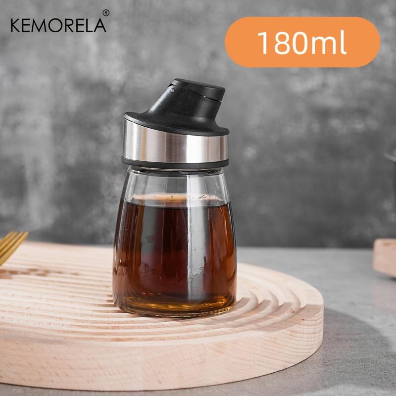 KEMORELA 1/3 szt. Butelka na oliwę Oliwa z oliwek Szklana lecythos Dozownik Automatyczne Otwieranie i Zamykanie Bez kapania Butelka na przyprawy Butelka