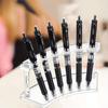 1PC Plastic Pencil Holder Display Stand, 6 Slot Pen Eyebrow Stand Makeup Brush Organizer, Desktop Cosmetic Brush Holder