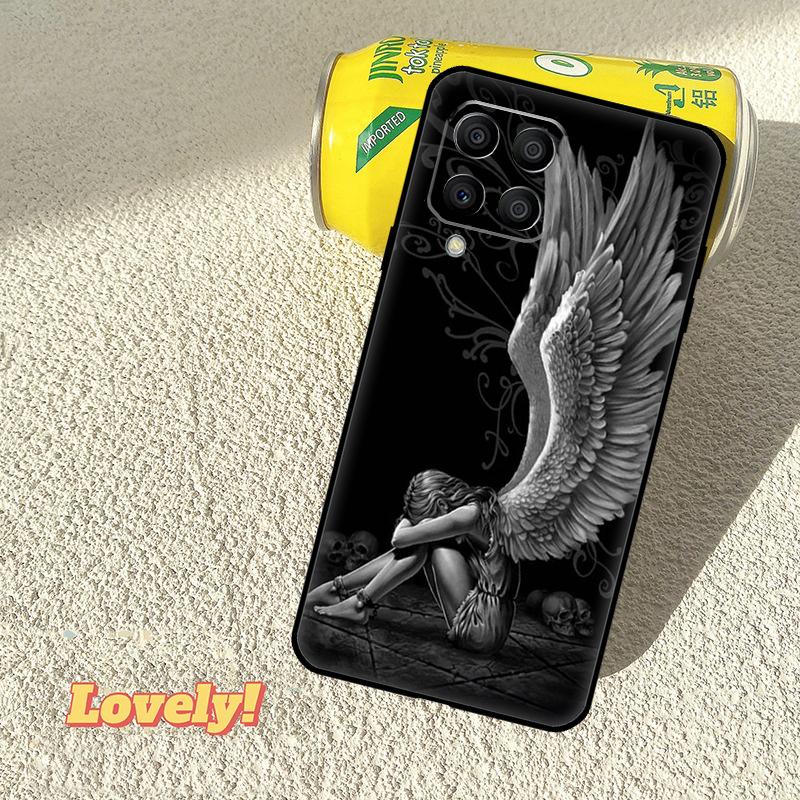 Fallen Angel Wings Art Case For Samsung Galaxy M53 M16 M11 M21 M31 M35 M12 M13 M14 M15 M36 M56 M32 M52 M55 M34 M54