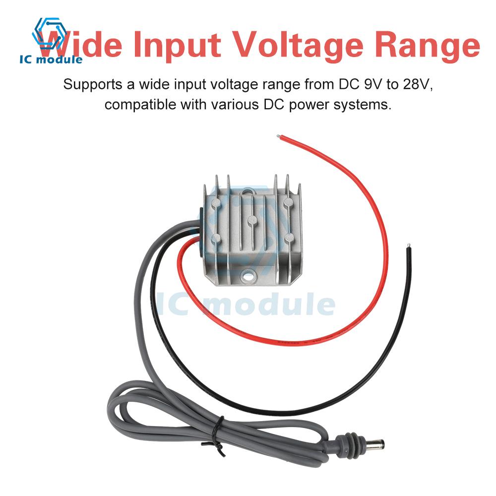 DC12V to 30V Step Up Converter DC 9-28V to 30V 3.5A Boost Module IP68 Waterproof High Efficiency Power Supply