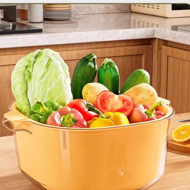 Baixinshi Dubbellager Köksavloppskorg & Fruktkorg