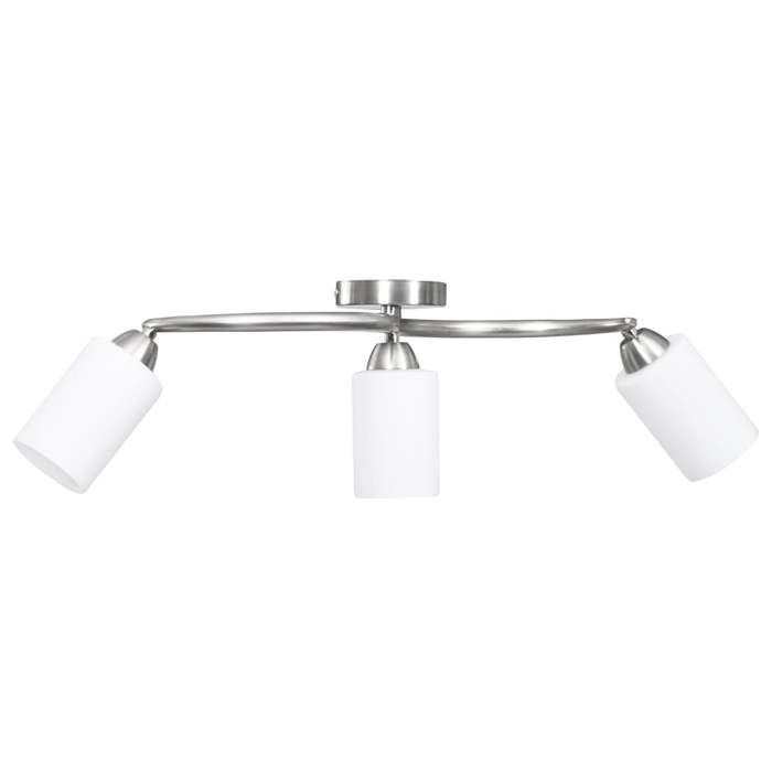 VidaXL Plafonnier avec Abat-jour en Verre Lustre Lampe Suspendue Luminaire d'Intérieur Salon Chambre à Coucher Maison 3 289232