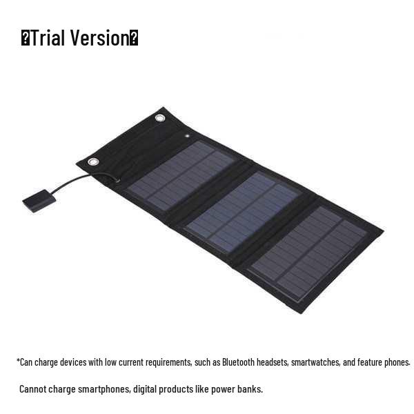 Portable Folding Solar Panel USB Charger for 5V, 9V, 12V Devices - Monocrystalline Silicon, Ideal for Outdoor Use