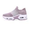 Large size women's shoes lace-up air cushion fly-woven sports shoes fashion rocking shoes casual shoes versatile socks shoes