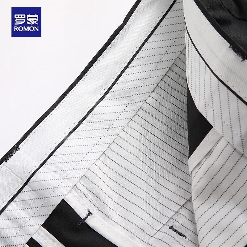 Rommon Men's Non-Iron Anti-Wrinkle Straight-Leg Casual Pants