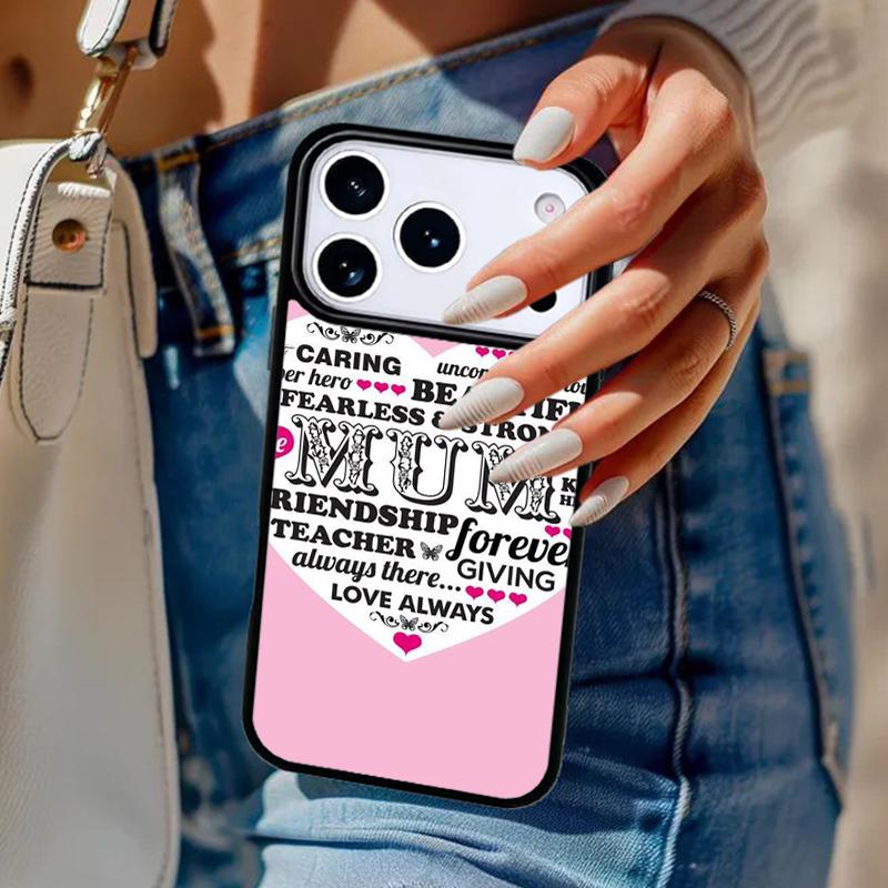 Best Mum Ever Gift Love Phone Case For iPhone 17 Air 14 15 13 12 Max Cover For Apple 14 15 16 16e 11 Pro Max Plus Coque