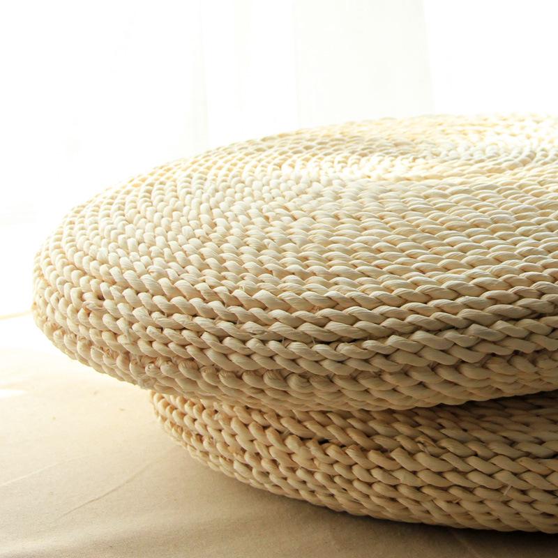 Summer Straw Tatami Meditation Cushion – Thickened Zen Rattan Weave Mat