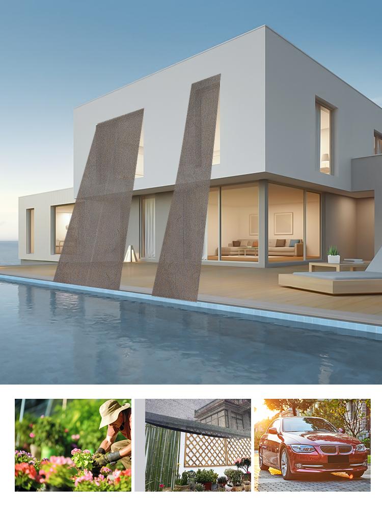 N208 UV-Resistant Shade Net 95% Sun Protection Reinforced and Tear-Resistant Edges Easy To Install Perfect for Gardens Patios