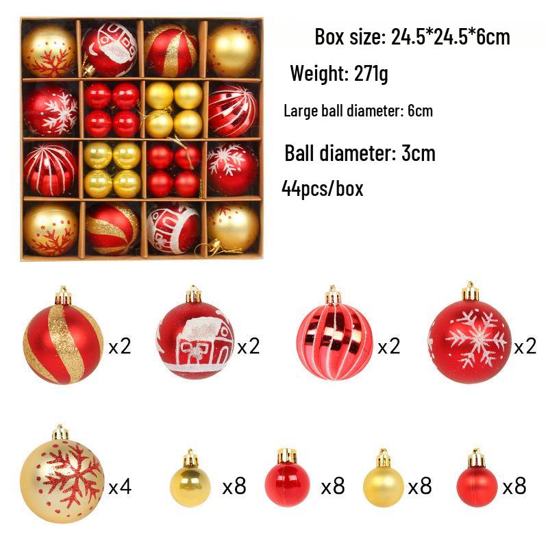 Hong Kong Love Christmas Ornament Set: Creative Painted Hanging Balls for Tree & Party