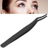 Eyelashes Tweezer False Lash Application Curved Stainless Steel Eyelash Extension Auxiliary Clip