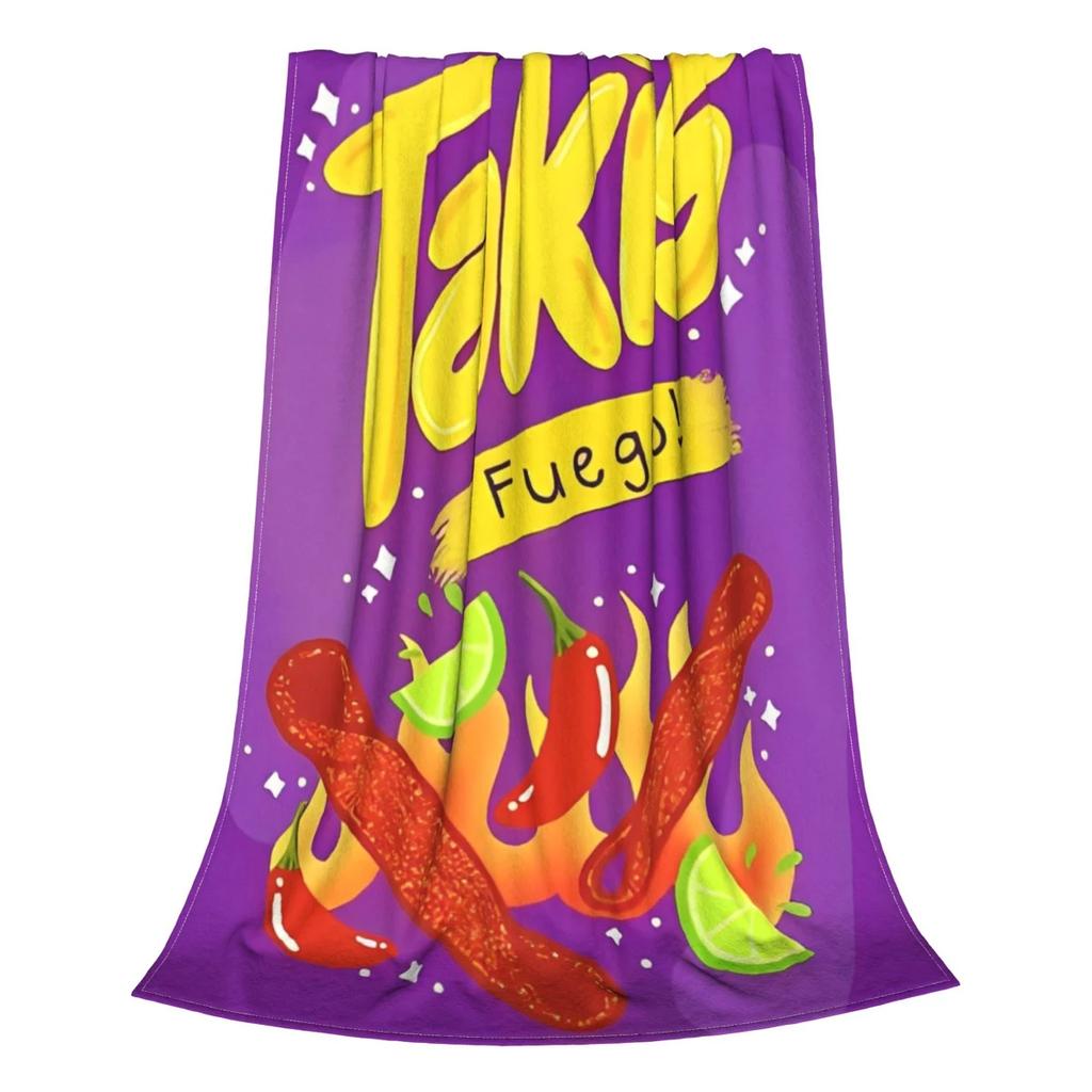 Κάλυμμα Κουβέρτας Takis Blue Heat Φανέλα Σνακ Κινούμενα Σχέδια Μαλακές Κουβέρτες Ρίψης για Αυτοκίνητο Καναπέ Κρεβάτι
