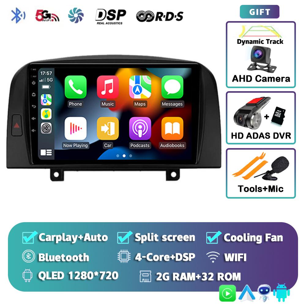 Android 14 Carplay WIFI+4G For Hyundai SONATA NF 2004 2005 2006 2007 2008 Car Radio Multimedia Player Stereo GPS 2DIN Head Unit