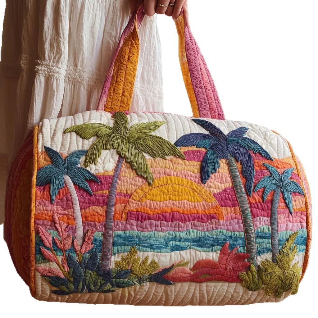 3D Printed Hawaiian Summer Travel Yoga Bag for Women