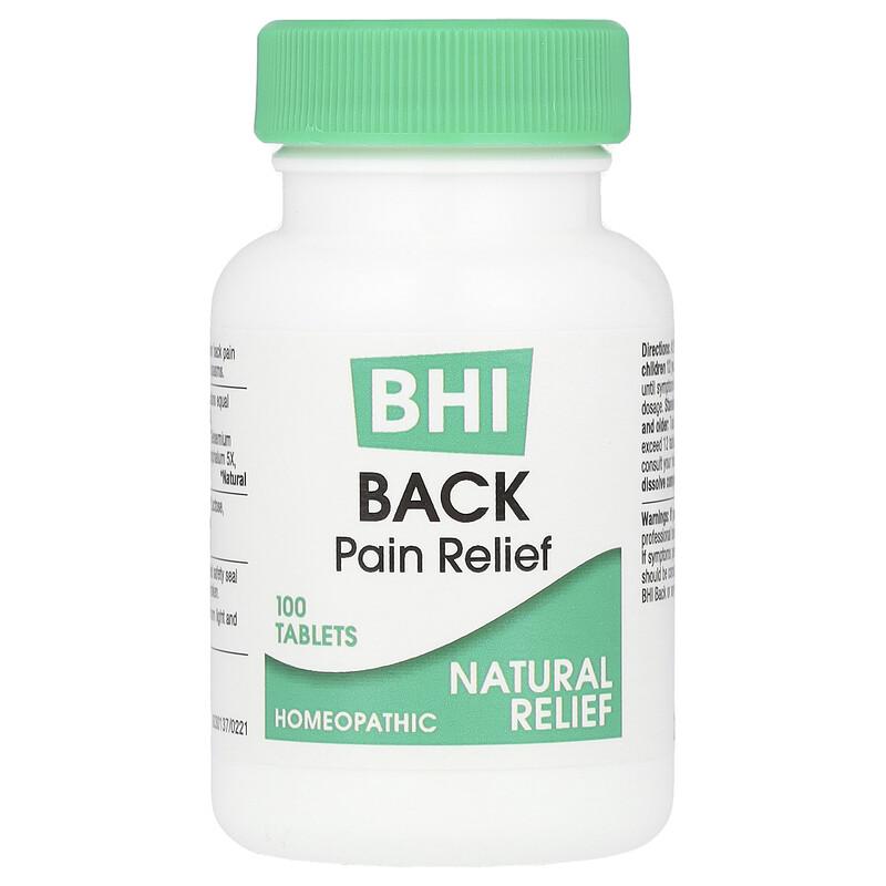 BHI, Back Pain Relief Tablets, 100 Tablets