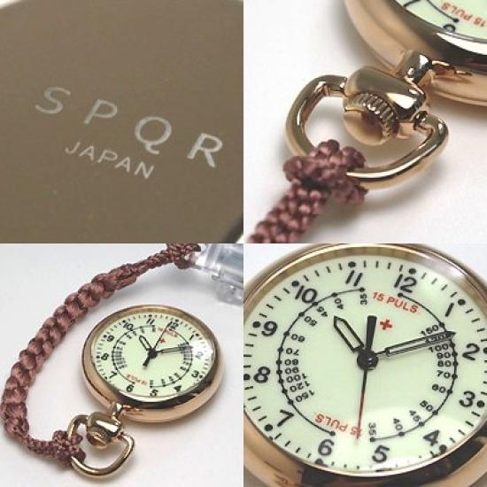 SPQR Nurse Watch Made In Japan Reflects the Voices of Doctors and Nurses Selectable Pure Silk Strap Carefully Made In Japan Nurse Watch Hanging Clock