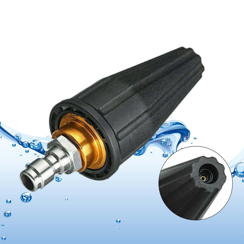 Pressure Washer Tips Nozzle 4000 PSI Rotating Pressure Washer Nozzle 1/4 '' Connect Quickly for Cleaning Surface