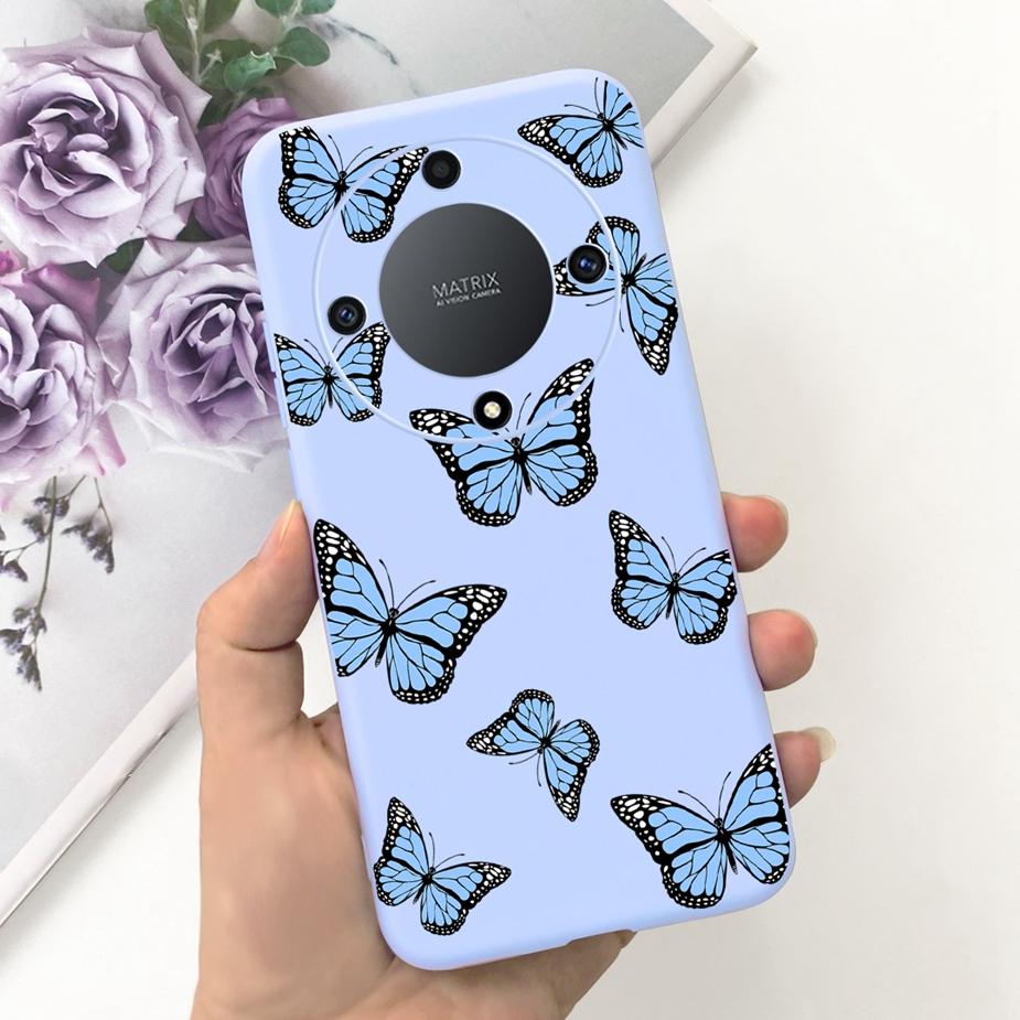 Für Honor Magic6 Lite Hülle Honor X9b Hübsche Mädchen Sonnenblumen Hülle Weiche Silikon Handyhülle Für Honor Magic6 Lite HonorX9b Bumper