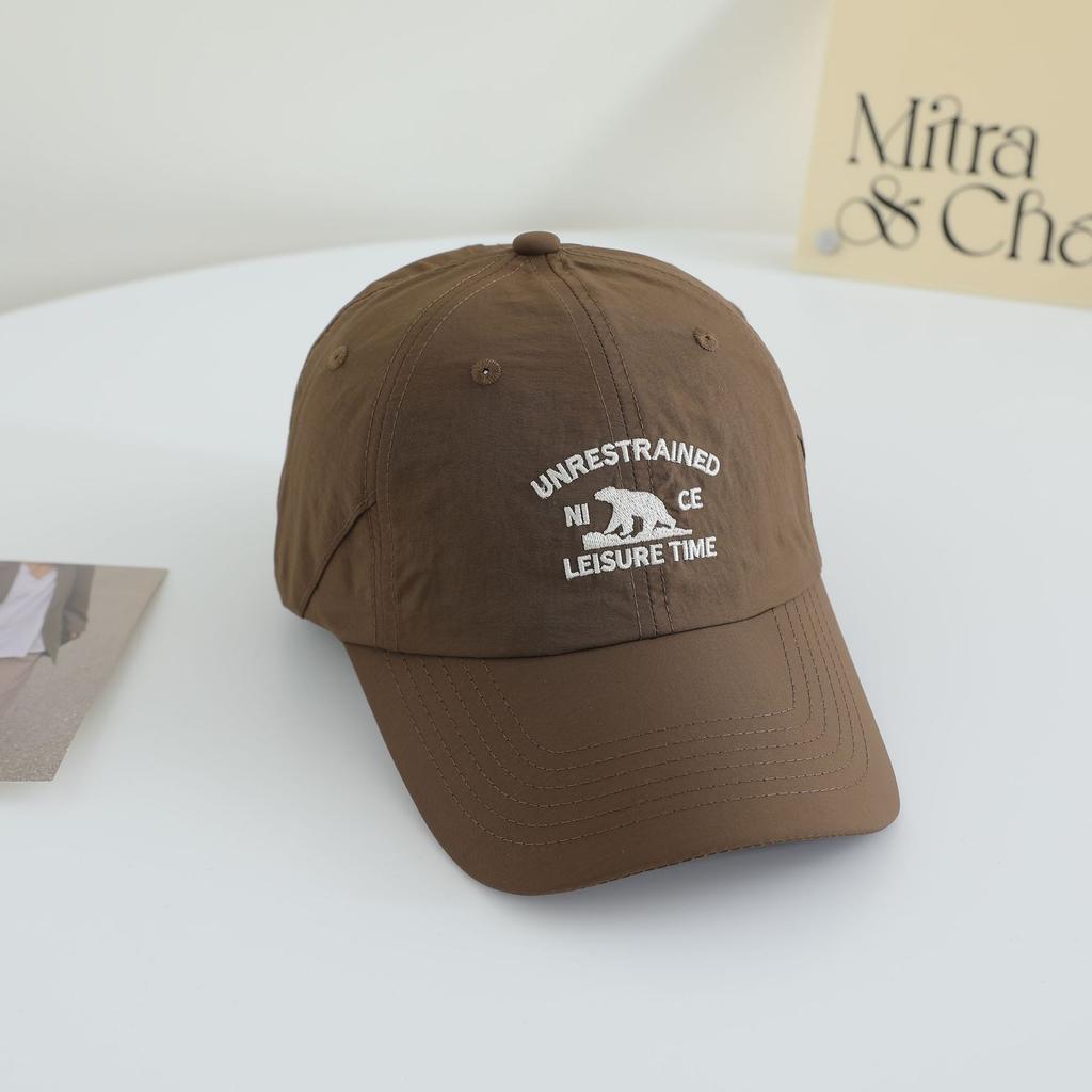 Spring and summer new quick-drying hat embroidered soft top cap men's and women's light and breathable sun hat baseball cap