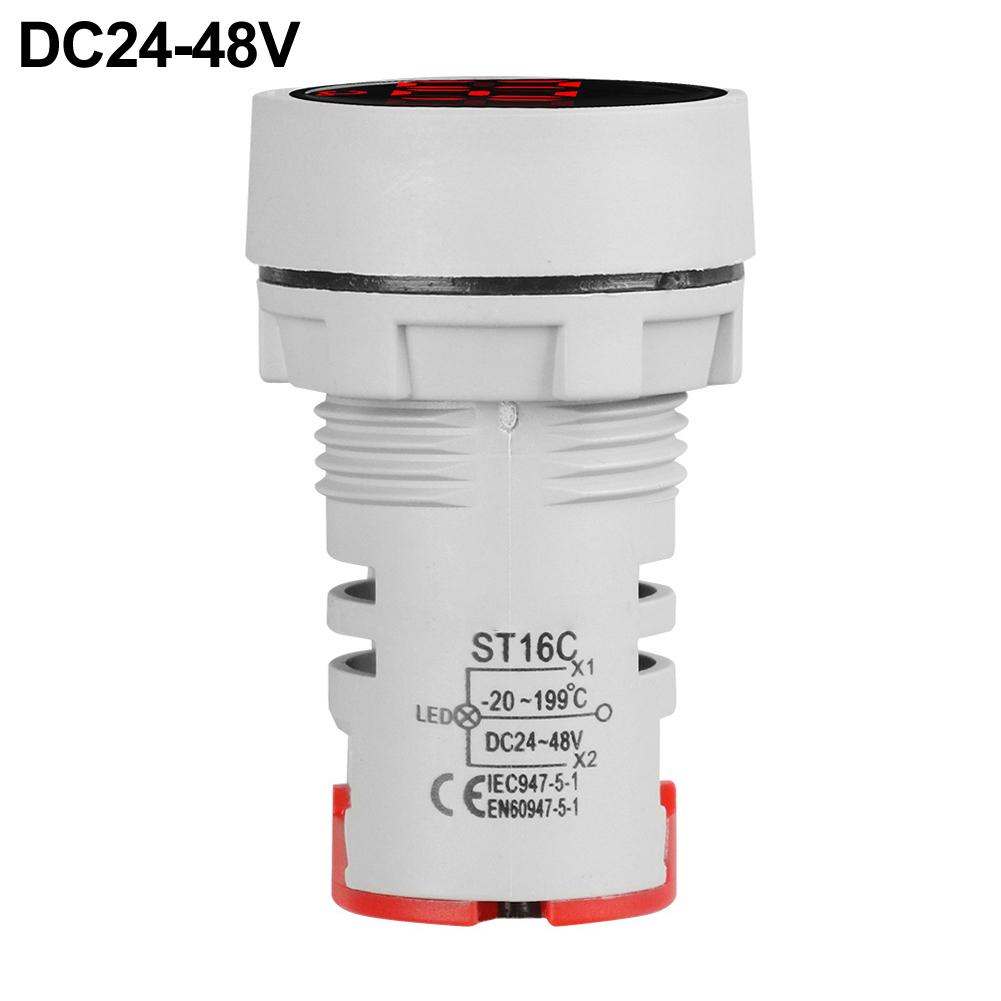 22mm Digital Thermometer Compact Round Digital Thermometer Temperature Instrument 22mm Round Thermometer ABS Material
