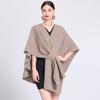 Autumn & Winter Fashion Scarf Shawl Cape: Plus Size Knit Cardigan Cloak Jacket for Women
