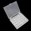 Boxed Set of 25 Transparent Plastic Bobbins for Multifunctional Sewing Machine