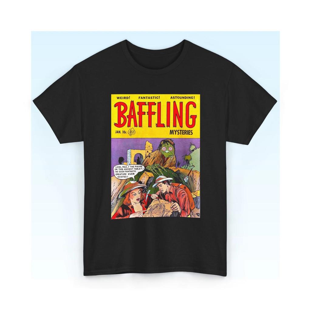 Vintage Baffling Mysteries Comic Book Cover T-Shirt, Retro Comic Lover Tee S-5XL