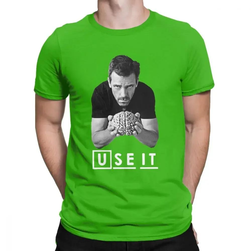 House MD Męska Koszulka DDrr House Użyj tego Zabawne Góry Bawełniana Koszulka z Krótkim Rękawem Niestandardowa Męska Koszulka Letnia Streetwear Duży Rozmiar
