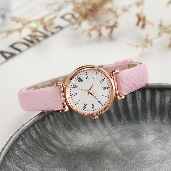 Analog Quartz Watches for Women Fashion Adjustable Leather Strap Wristwatch Elegant Easy Read Roman Numerals Dress Watch Gifts for Mom Wife Birthday