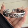 Xiaomi 100% Solid 925 Sterling Silver Retro Bracelet for Women Men Vintage Handmade Retro Hollow Simple Bracelet Birthday Gift