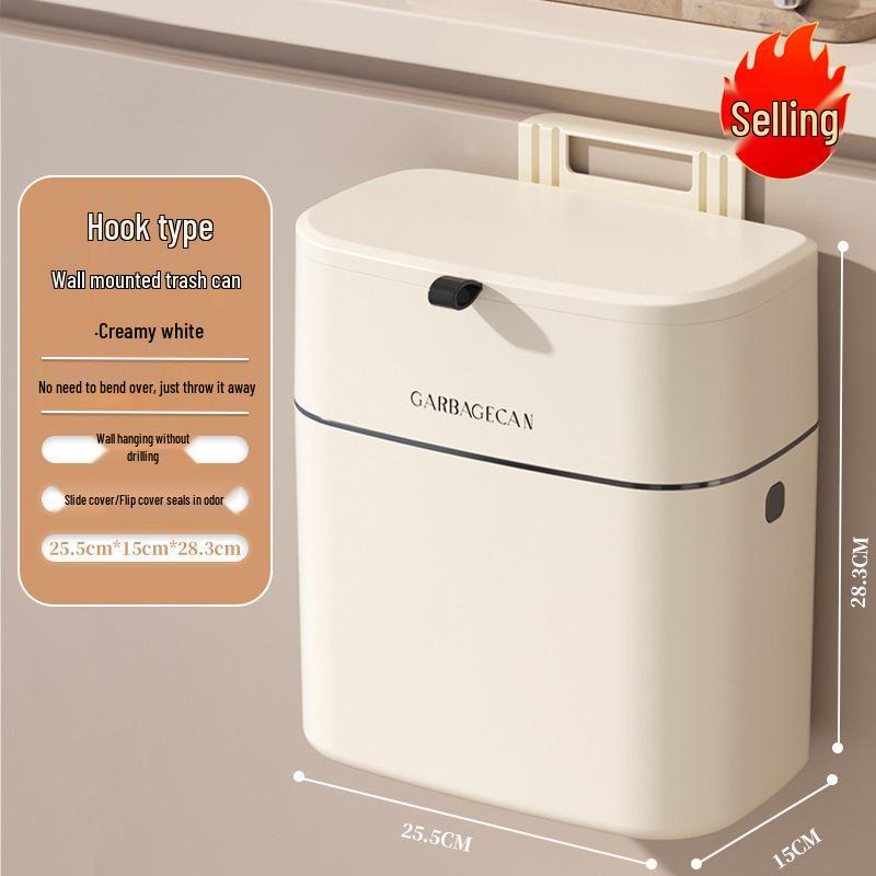 

Настенное кухонное и ванной мусорное ведро с крышкой и щелевым дизайном