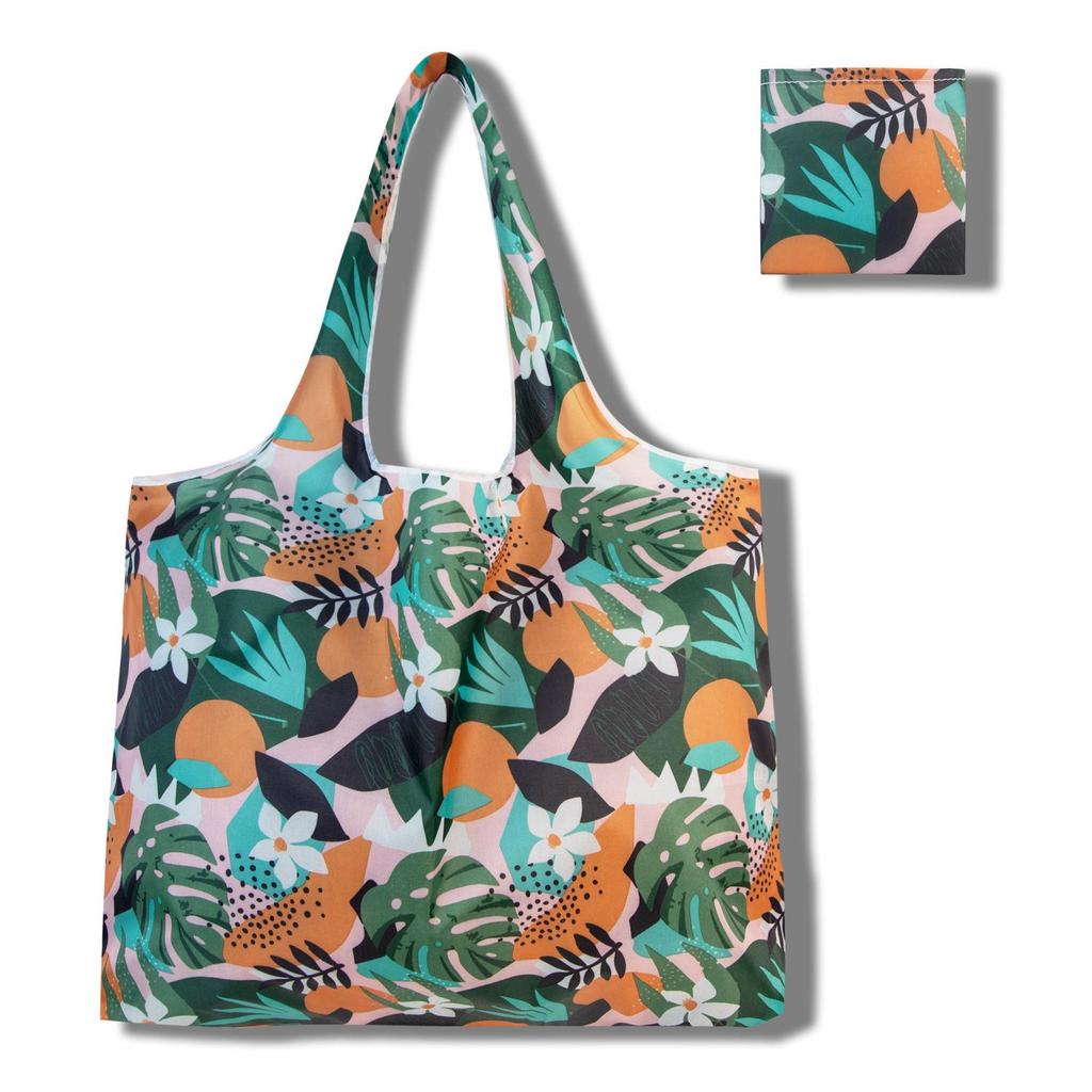 Eco-Friendly Large Capacity Foldable Tote Bag - Creative, Portable, Printed, and In Stock