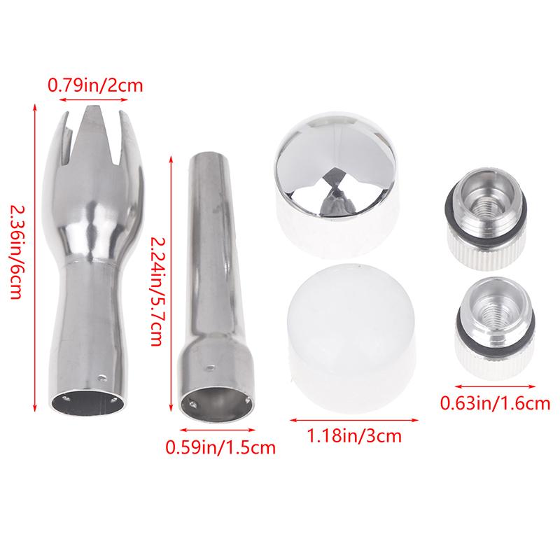 1 יחידה 6 סגנונות חלק מתקן קצפת טיפים מוקצפים פתח הרכבה כיסוי מקציף מחזיק פתח קישוט למקציף קצפת