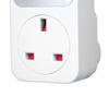 Countdown Timer Socket with 2 USB Ports 5V 2.1A Outlet Plug-in Time Controller for Electrical Appliances -- UK Plug AC 230V