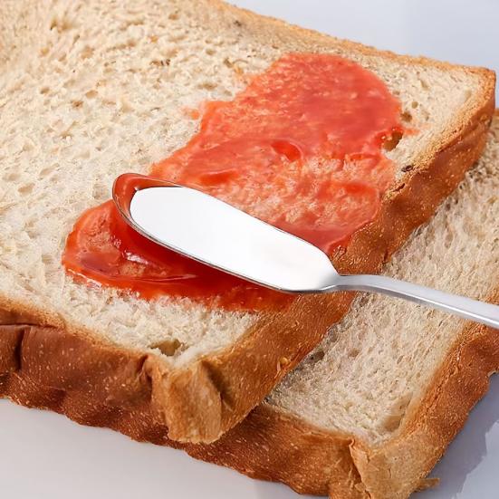 Butterstreicher Schneider Edelstahl Ergonomischer Griff Schneider zum Backen Und Frühstück Glatte Sahne Marmelade Käse