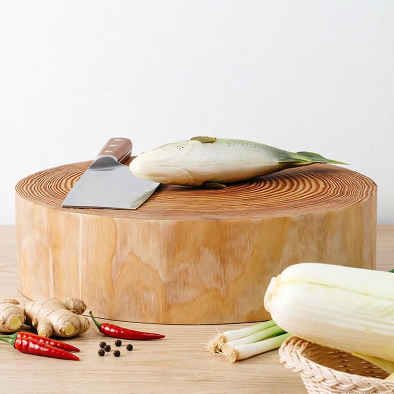 Commercial Thickened Pine Wood Round Cutting Board