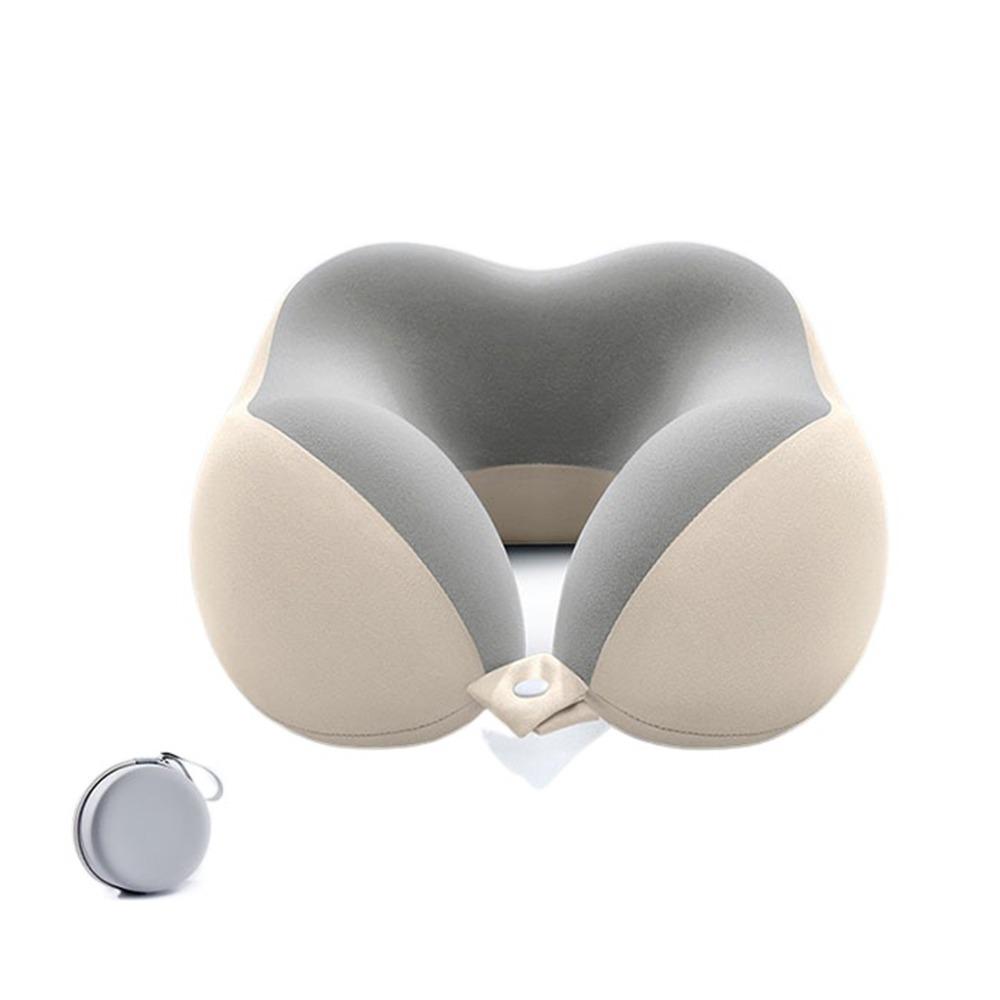

Подушка для поддержки головы на 360 градусов, дорожная подушка для поддержки шеи, медленный отскок, портативная подушка для сна в автомобиле Gray white with box