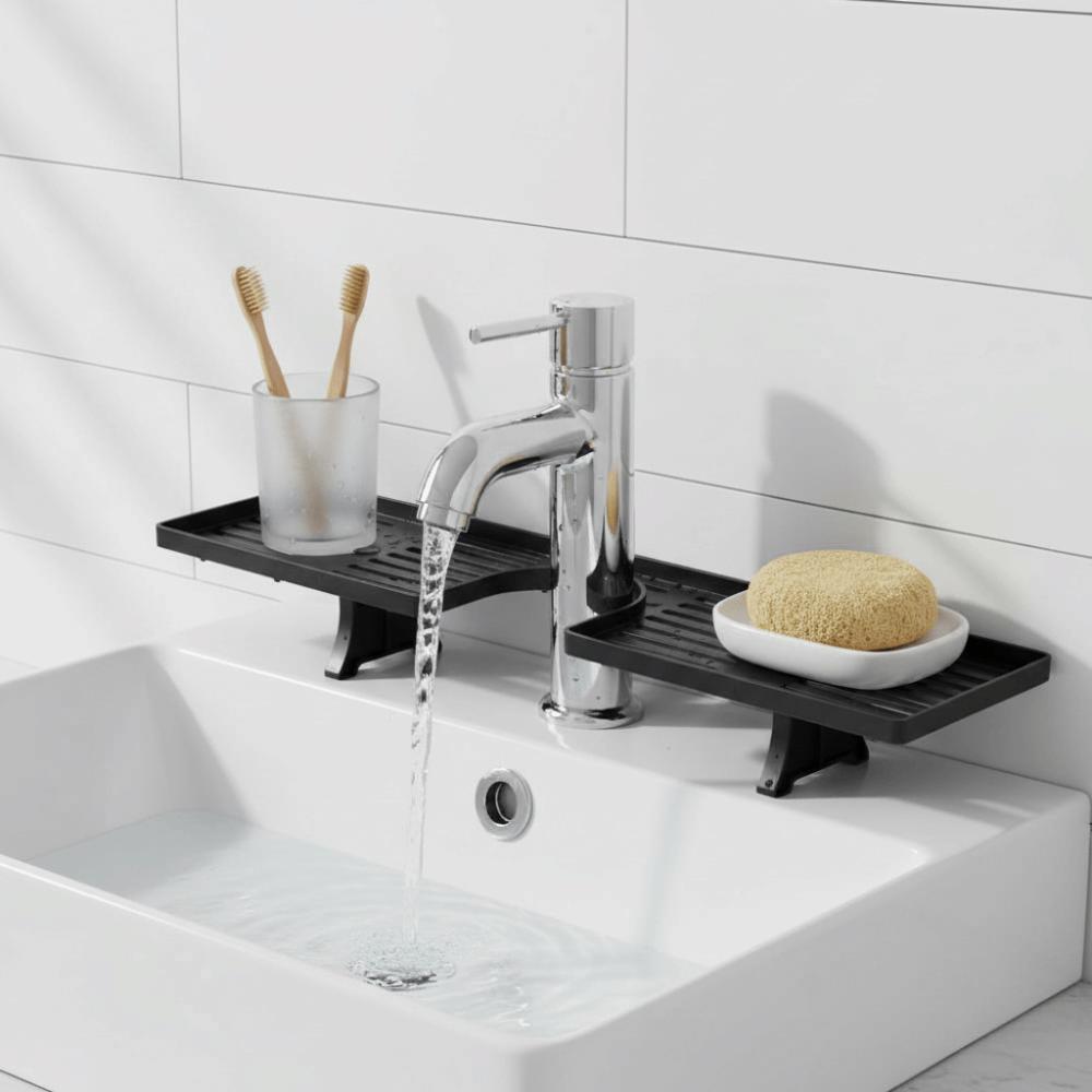 Mesh Faucet Storage Shelf Water Drainage Kitchen Drainage Holder Bathroom Storage Rack  Household