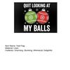 Quit Looking At My Balls Yard Flag Funny Christmas Adult Humorous Banner for Lawn Garden Holiday Outside Decor