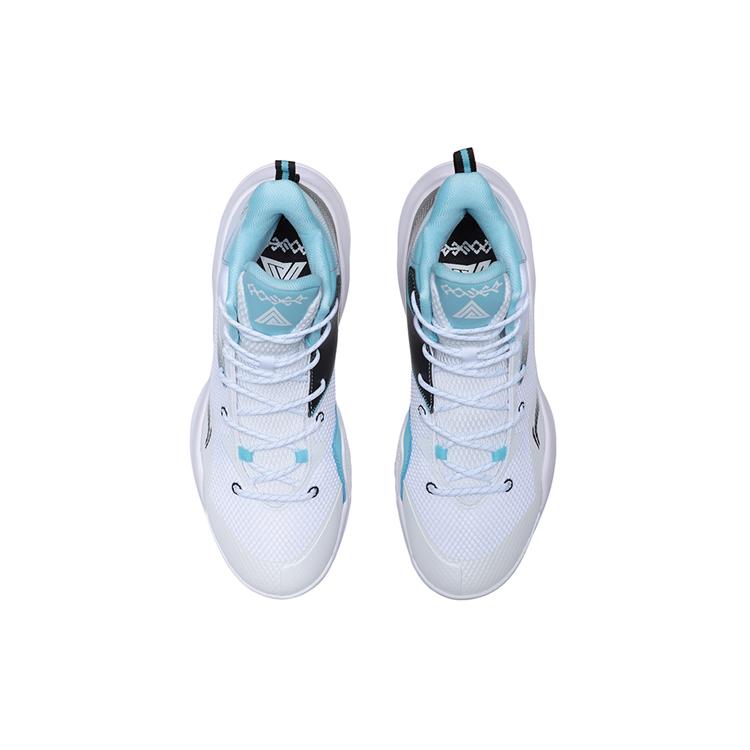 New LiNing Power 7 Cushioning Anti Slip And Wear Resistant Coverage Support Mid Top Basketball Shoes Snow ABPQ041-1