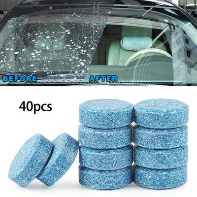 Pastiglie Lavavetri Solide Grado Professionale Detergente per Parabrezza Concentrato Pulizia Effervescente per Vetro Auto